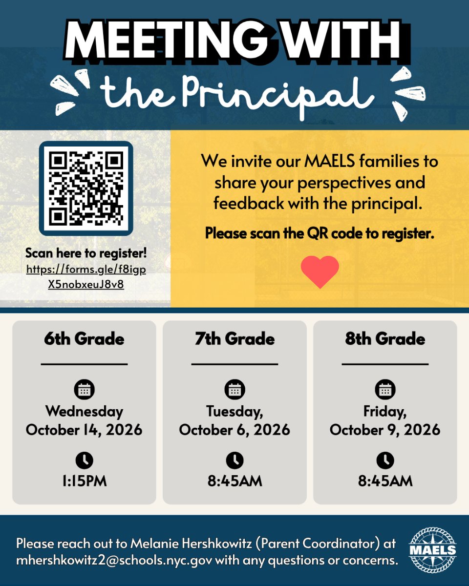 Meeting with the Principal 7th Grade